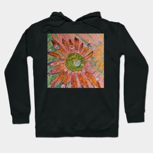 Flower and dew drops Hoodie